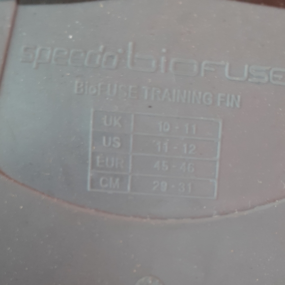 SPEEDO FINS BIOFUSE SIZE 11-12 - Picture 5 of 5